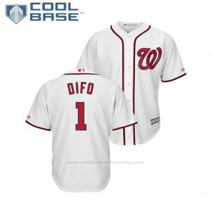 Camiseta Beisbol Hombre Washington Nationals Wilmer Difo Cool Base 1ª Blanco