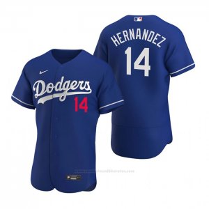 Camiseta Beisbol Hombre Los Angeles Dodgers Enrique Hernandez Autentico 2020 Alterno Azul