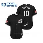 Camiseta Beisbol Hombre Chicago White Sox Yoan Moncada Cool Base Entrenamiento de Primavera 2019 Negro