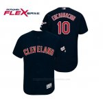 Camiseta Beisbol Hombre Cleveland Indians Edwin Encarnacion 2019 All Star Game Patch Flex Base Azul