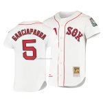 Camiseta Beisbol Hombre Boston Red Sox Nomar Garciaparra Cooperstown Collection Autentico Primera Blanco