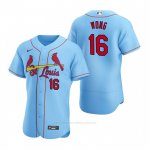 Camiseta Beisbol Hombre St. Louis Cardinals Kolten Wong Autentico 2020 Alterno Azul