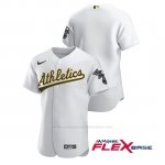 Camiseta Beisbol Hombre Oakland Athletics Autentico Nike Blanco