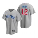 Camiseta Beisbol Hombre Chicago Cubs Codi Heuer Replica Road Gris