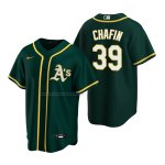 Camiseta Beisbol Hombre Oakland Athletics Andrew Chafin Replica Alterno Verde