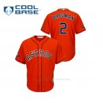 Camiseta Beisbol Hombre Houston Astros Alex Bregman 2019 Postseason Cool Base Naranja