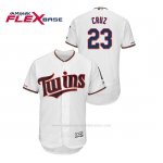 Camiseta Beisbol Hombre Minnesota Twins Nelson Cruz 150th Aniversario Patch Flex Base Blanco