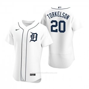 Camiseta Beisbol Hombre Detroit Tigers Spencer Torkelson Autentico Primera Blanco