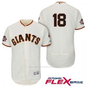 Camiseta Beisbol Hombre San Francisco Giants Matt Cain Ivory 1ª 60th Season Flex Base