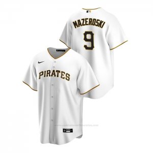 Camiseta Beisbol Hombre Pittsburgh Pirates Bill Mazeroski Replica Primera Blanco