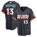 Camiseta Beisbol Hombre San Diego Padres Manny Machado City Connect 2026 Stadium Negro