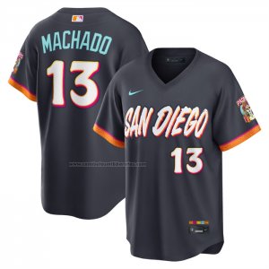 Camiseta Beisbol Hombre San Diego Padres Manny Machado City Connect 2026 Stadium Negro