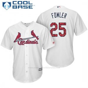 Camiseta Beisbol Hombre St. Louis Cardinals 2017 Estrellas y Rayas Dexter Fowler Blanco Cool Base