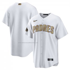 Camiseta Beisbol Hombre San Diego Padres 2022 All Star Replica Blanco