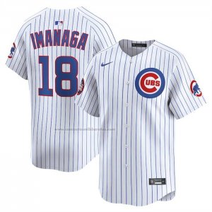 Camiseta Beisbol Hombre Chicago Cubs Shota Imanaga 2025 World Tour Tokyo Series Primera Limited Blanco