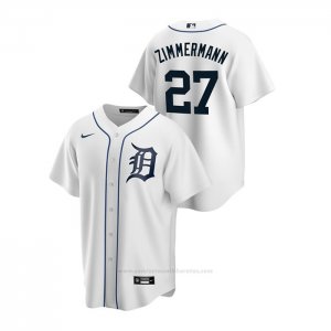 Camiseta Beisbol Hombre Detroit Tigers Jordan Zimmermann Replica Primera Blanco