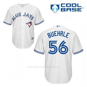 Camiseta Beisbol Hombre Toronto Blue Jays Mark Buehrle 56 Blanco 1ª Cool Base