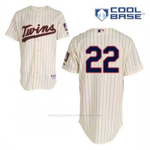 Camiseta Beisbol Hombre Minnesota Twins Miguel Sano 22 Crema Alterno Cool Base