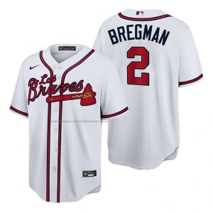 Camiseta Beisbol Hombre Atlanta Braves Alex Bregman Hispanic Heritage Autentico Blanco