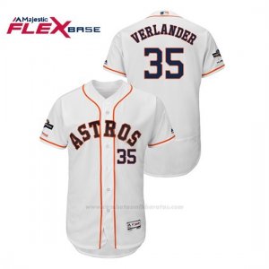 Camiseta Beisbol Hombre Houston Astros Justin Verlander 2019 Postseason Flex Base Blanco