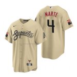 Camiseta Beisbol Hombre Arizona Diamondbacks Ketel Marte 2021 City Connect Replica Oro