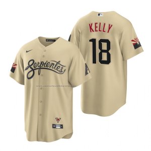 Camiseta Beisbol Hombre Arizona Diamondbacks Carson Kelly 2021 City Connect Replica Oro