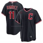 Camiseta Beisbol Hombre Cleveland Guardians Jose Ramirez Alterno Replica Azul