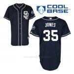 Camiseta Beisbol Hombre San Diego Padres Randy Jones 35 Azul Azul Alterno Cool Base