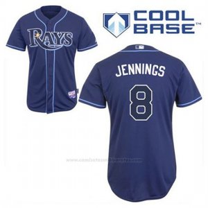 Camiseta Beisbol Hombre Tampa Bay Rays Desmond Jennings 8 Azul Azul Alterno Cool Base