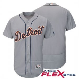 Camiseta Beisbol Hombre Detroit Tigers Flex Base Gris Autentico Coleccion