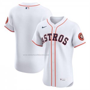 Camiseta Beisbol Hombre Houston Astros Home Elite Blanco