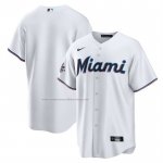 Camiseta Beisbol Hombre Miami Marlins 2025 All Star Game Home Replica Blanco