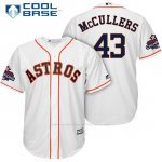 Camiseta Beisbol Hombre Houston Astros 2017 World Series Campeones Lance Mccullers Blanco Cool Base