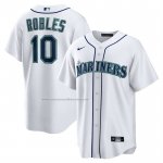Camiseta Beisbol Hombre Seattle Mariners Victor Robles Primera Replica Blanco