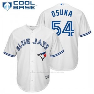 Camiseta Beisbol Hombre Toronto Blue Jays 54 Roberto Osuna Blanco Official Jugador Cool Base
