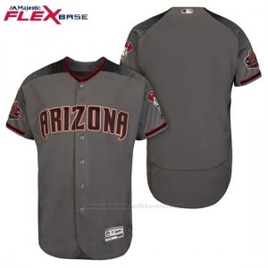 Camiseta Beisbol Hombre Arizona Diamondbacks Gris Negro 20 Aniversario Flex Base