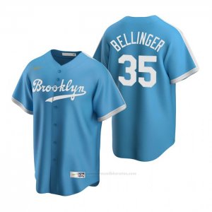 Camiseta Beisbol Hombre Los Angeles Dodgers Cody Bellinger Cooperstown Collection Alterno Azul