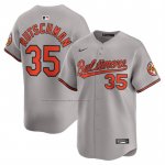 Camiseta Beisbol Hombre Baltimore Orioles Adley Rutschman Camisa Ruta Limited Gris
