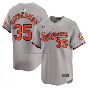 Camiseta Beisbol Hombre Baltimore Orioles Adley Rutschman Camisa Ruta Limited Gris