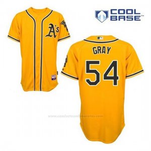 Camiseta Beisbol Hombre Oakland Athletics Sonny Gris 54 Oro Alterno Cool Base