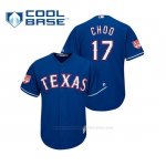 Camiseta Beisbol Hombre Texas Rangers Shin Soo Choo Cool Base Entrenamiento de Primavera 2019 Azul