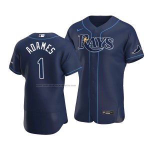 Camiseta Beisbol Hombre Tampa Bay Rays Willy Adames Autentico Alterno 2020 Azul