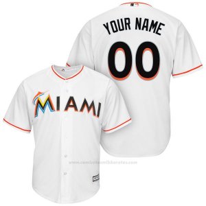 Camiseta Nino Miami Marlins Personalizada Blanco