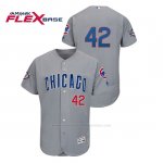 Camiseta Beisbol Hombre Chicago Cubs 2019 Jackie Robinson Day Flex Base Gris