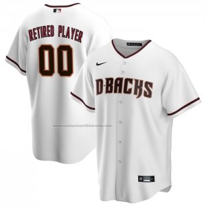 Camiseta Beisbol Hombre Arizona Diamondbacks Primera Pick-A-Player Retired Roster Replica Blanco