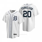 Camiseta Beisbol Hombre Detroit Tigers Spencer Torkelson Replica 2020 Blanco