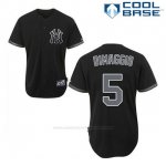 Camiseta Beisbol Hombre New York Yankees Joe Dimaggio 5 Negro Fashion Cool Base