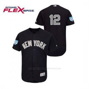 Camiseta Beisbol Hombre New York Yankees Troy Tulowitzki 2019 Entrenamiento de Primavera Alternato Flex Base Azul