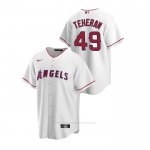 Camiseta Beisbol Hombre Los Angeles Angels Julio Teheran Replica Primera Blanco