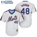 Camiseta Beisbol Hombre New York Mets Jacob Degrom Blanco Cooperstown Cool Base